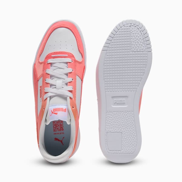 Tenis para mujer Carina Street Dip Fade, PUMA White-Peach Frost-Pink Fruit, extralarge