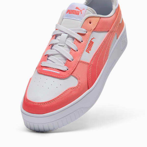 Tenis para mujer Carina Street Dip Fade, PUMA White-Peach Frost-Pink Fruit, extralarge