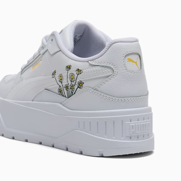 Karmen II Idol Floral Women's Sneakers, PUMA White-PUMA White-Sunny Yellow, extralarge