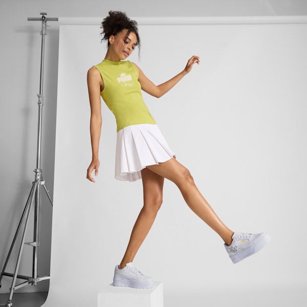 Tenis para mujer Karmen II Idol Floral, PUMA White-PUMA White-Sunny Yellow, extralarge