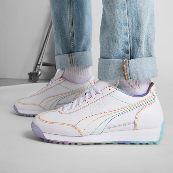 Easy Rider Pride Flag Sneakers, PUMA White-For All Time Red-Yellow Sizzle, extralarge