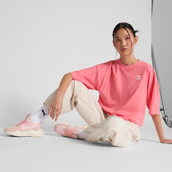 RS-X Ornate Women's Sneakers, Rose Quartz-Frosted Ivory-Pink Fruit, extralarge