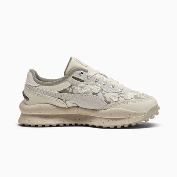 Tenis para mujer Style Rider Trim, Warm White-Desert Dust-Vapor Gray, extralarge