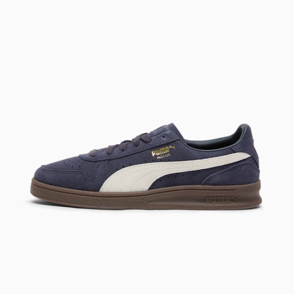 Tenis Indoor Suede, New Navy-Warm White-PUMA Gold, extralarge