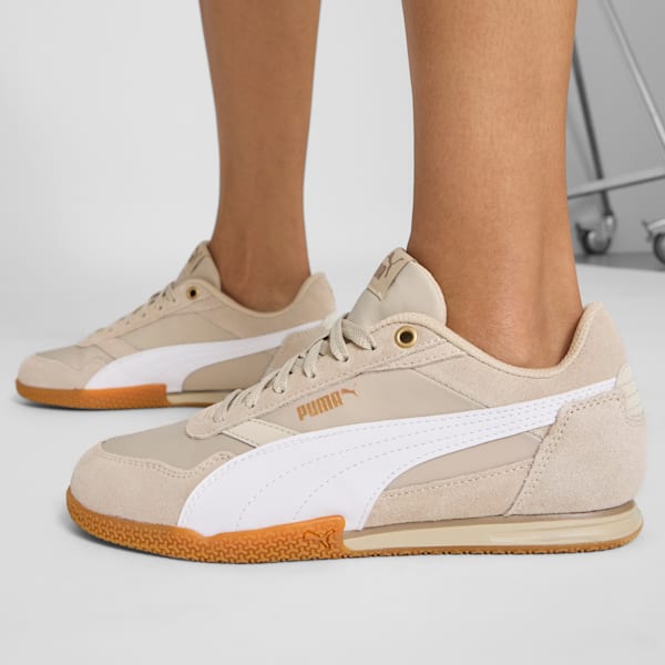 Bella Donna Nylon Women's Sneakers, Desert Dust-PUMA White-PUMA Gold, extralarge