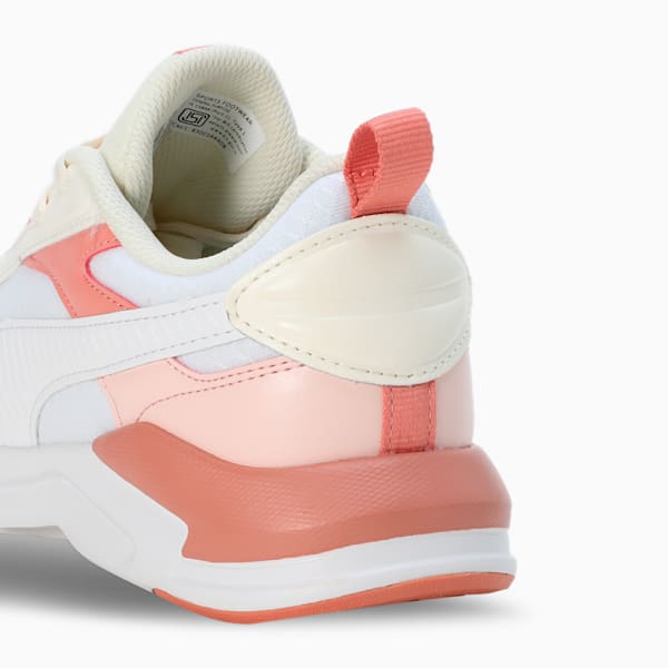 PUMA X-Ray Fluido V1 Women's Sneakers, PUMA White-Frosted Ivory-Deeva Peach, extralarge-IND