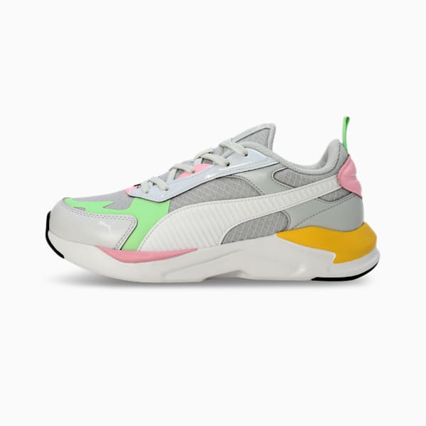 PUMA X-Ray Fluido V1 Women's Sneakers, Silver Mist-Spring Fern-Pearl Pink, extralarge-IND