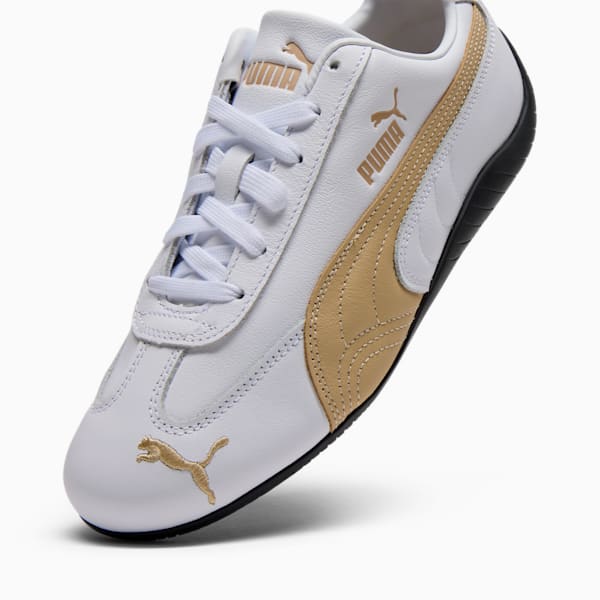 Speedcat Leather Women's Sneakers, PUMA White-Toasted Almond, extralarge