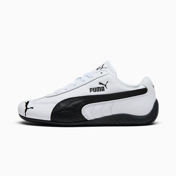 Speedcat Leather Women's Sneakers, PUMA White-PUMA Black, extralarge