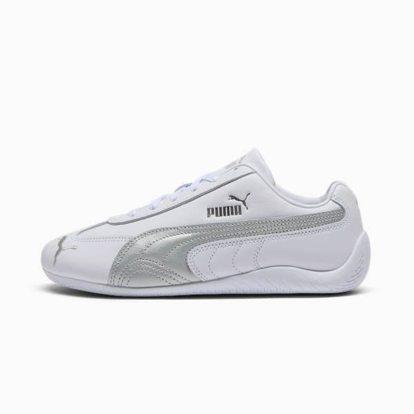 Speedcat Leather Women's Sneakers, PUMA White-PUMA Silver, extralarge