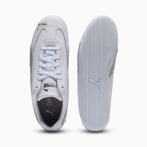 Speedcat Leather Women's Sneakers, PUMA White-PUMA Silver, extralarge