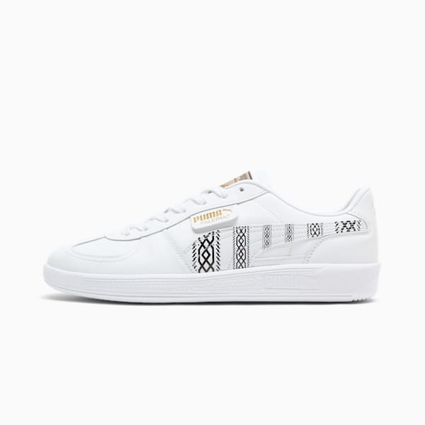 Tenis de cuero Palermo MH, PUMA White-PUMA Black-PUMA Gold, extralarge