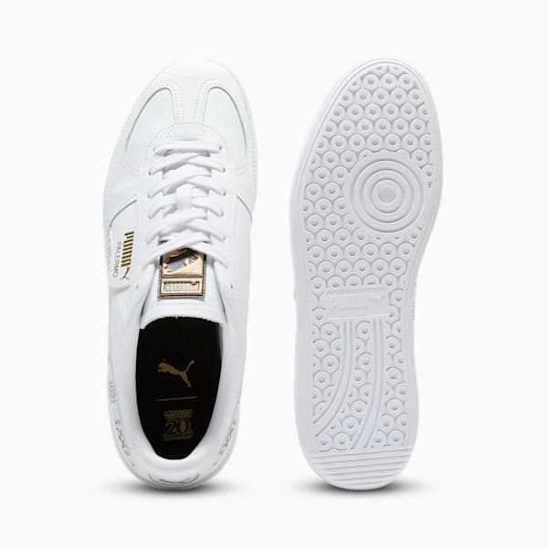 Tenis de cuero Palermo MH, PUMA White-PUMA Black-PUMA Gold, extralarge