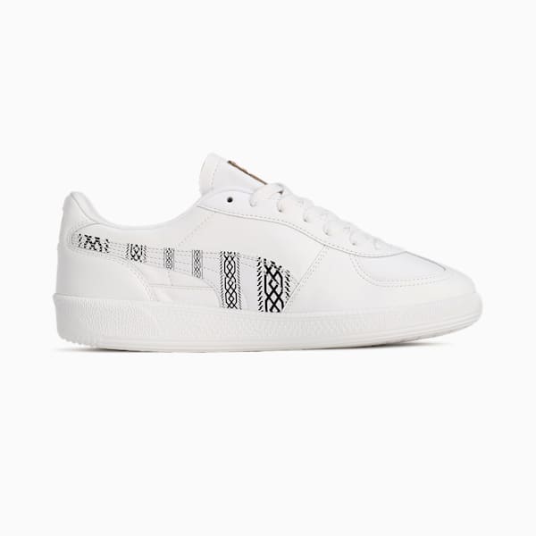 ユニセックス PUMA x モンスターハンター パレルモ レザー スニーカー, PUMA White-PUMA Black-PUMA Gold, extralarge-JPN