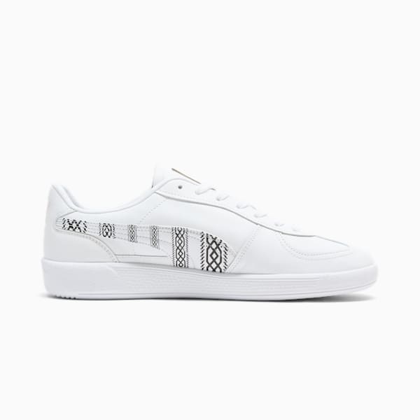 Tenis de cuero Palermo MH, PUMA White-PUMA Black-PUMA Gold, extralarge