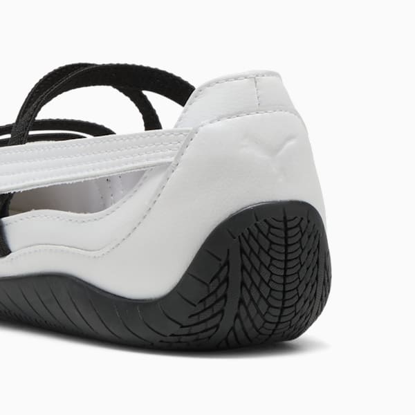 Balerinas Speedcat Cuero para mujer, PUMA White-PUMA White-PUMA Black, extralarge