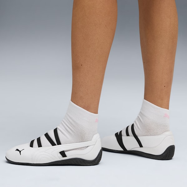 Speedcat Ballet Leather Shoes Women, PUMA White-PUMA White-PUMA Black, extralarge-GBR
