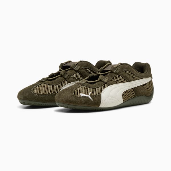 Speedcat Go Women's Sneakers, Dark Olive-Warm White, extralarge