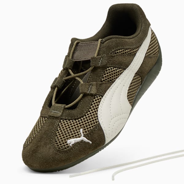 Speedcat Go Women's Sneakers, Dark Olive-Warm White, extralarge