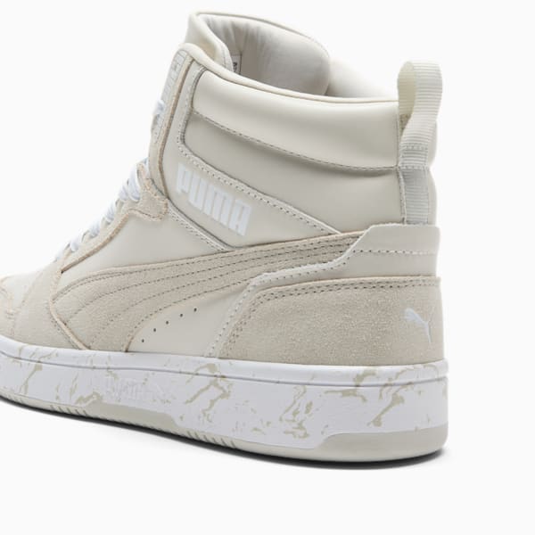 Tenis para hombre Rebound V6 Marble, Vapor Gray-Sedate Gray-PUMA White, extralarge