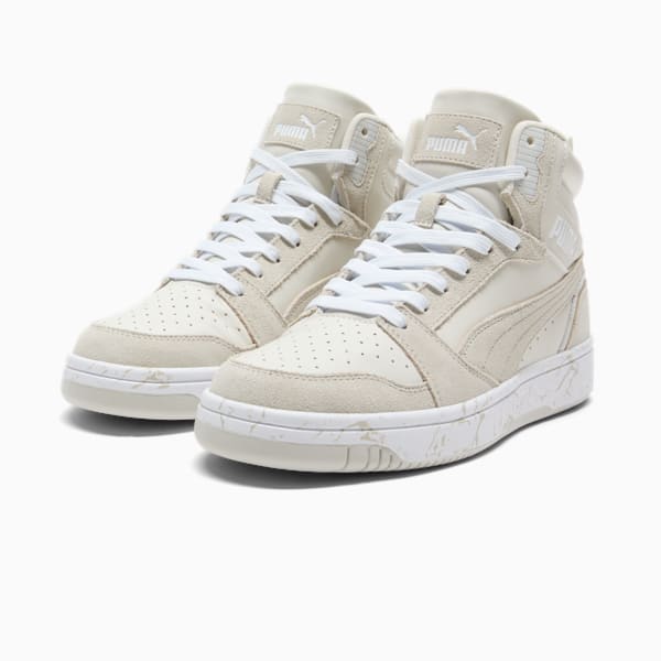 Tenis para hombre Rebound V6 Marble, Vapor Gray-Sedate Gray-PUMA White, extralarge