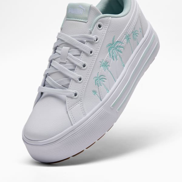 Kaia 2.0 Palm Resort Women's Sneakers, PUMA White-PUMA White-Safe Lake, extralarge