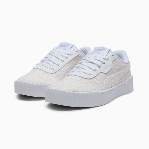 Tenis para mujer Carina 3.0 Lace, PUMA White-PUMA White, extralarge