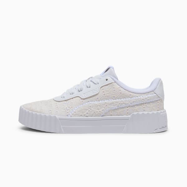 Tenis para mujer Carina 3.0 Lace, PUMA White-PUMA White, extralarge