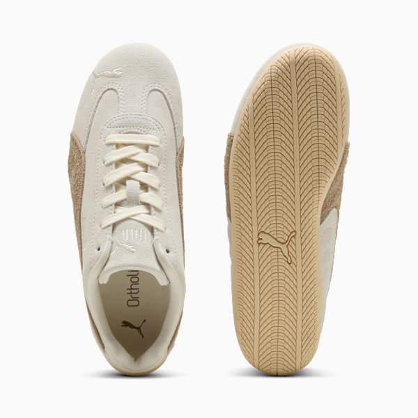 Sneakers surélevés Speedcat pour femmes, Warm White-Ice Coffee, extralarge