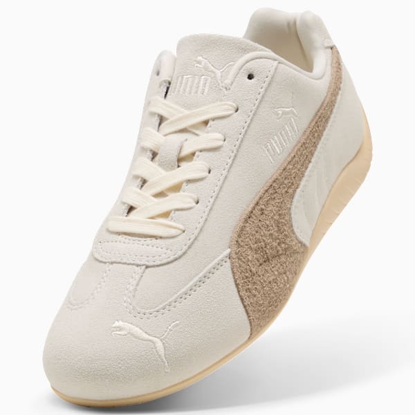 Sneakers surélevés Speedcat pour femmes, Warm White-Ice Coffee, extralarge