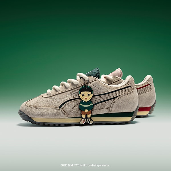 PUMA x Squid Game Easy Rider Comfort Sneakers, Alpine Snow-Dark Myrtle-Club Red, extralarge-IND