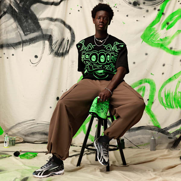 PUMA x RIPNDIP Inhale Sneakers, PUMA Black-PUMA Silver, extralarge
