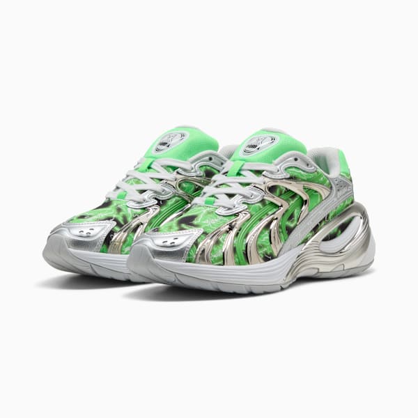 PUMA x RIPNDIP Inverse Sneakers, PUMA Silver-Fluro Green Pes, extralarge-IND