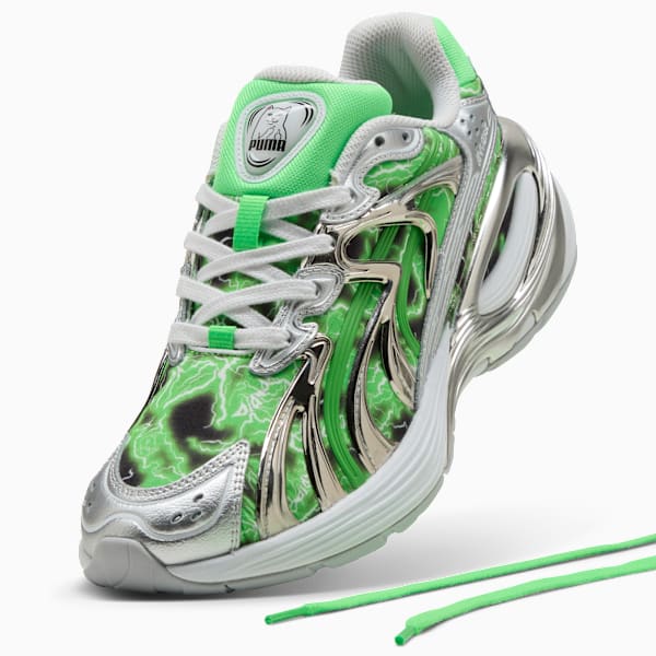 PUMA x RIPNDIP Inverse Sneakers, PUMA Silver-Fluro Green Pes, extralarge-IND
