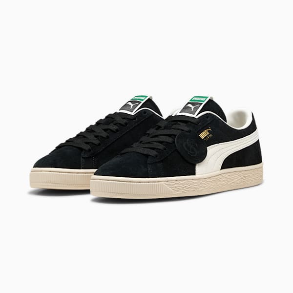 Charles F. Stead Suede Sneakers, PUMA Black-PUMA White, extralarge
