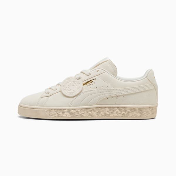 Charles F. Stead Suede Sneakers, PUMA White-PUMA White, extralarge