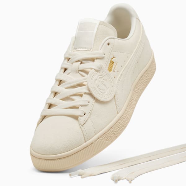 Charles F. Stead Suede Sneakers, PUMA White-PUMA White, extralarge