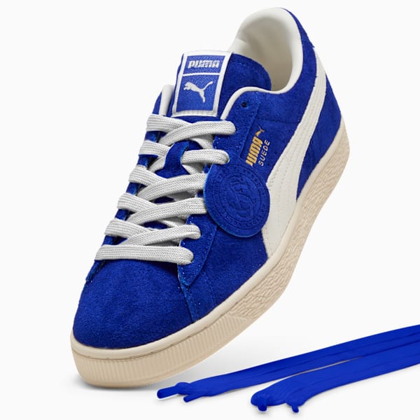 Charles F. Stead Suede Sneakers, Clyde Royal-PUMA White, extralarge