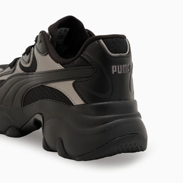ウィメンズ パルサー ライト シャインメリー スニーカー, PUMA Black-Puma Aged Silver-Glacial Gray, extralarge-JPN