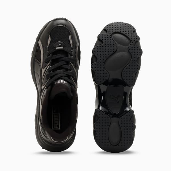 ウィメンズ パルサー ライト シャインメリー スニーカー, PUMA Black-Puma Aged Silver-Glacial Gray, extralarge-JPN