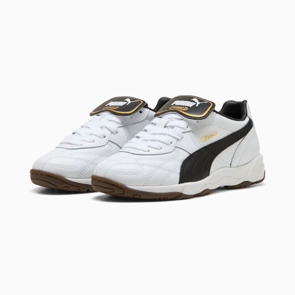King Indoor Big Kids' Sneakers, PUMA White-PUMA Black, extralarge