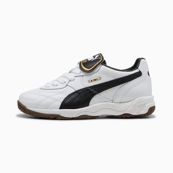 Tenis juvenil King Indoor, PUMA White-PUMA Black, extralarge