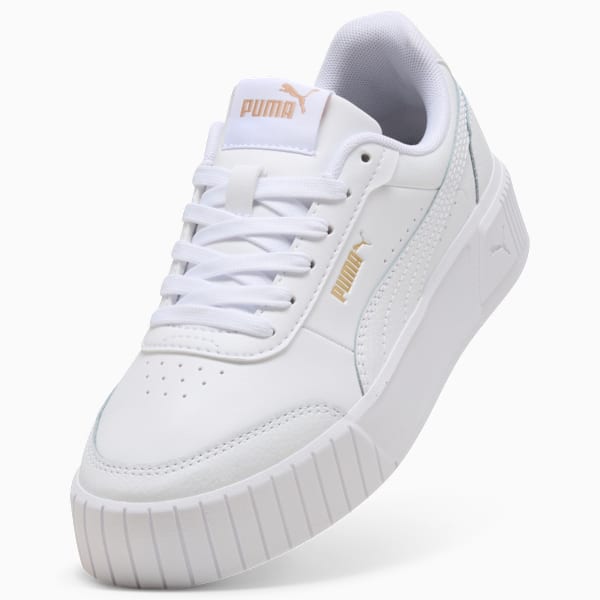 Carina Mia Jr Sneakers Youth, PUMA White-PUMA Gold, extralarge