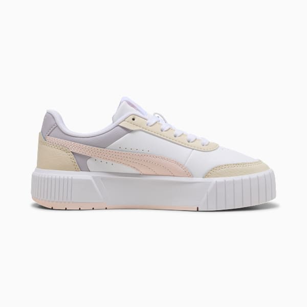 Carina Mia Jr Sneakers Youth, PUMA White-Jasmine Flower-Alpine Snow, extralarge