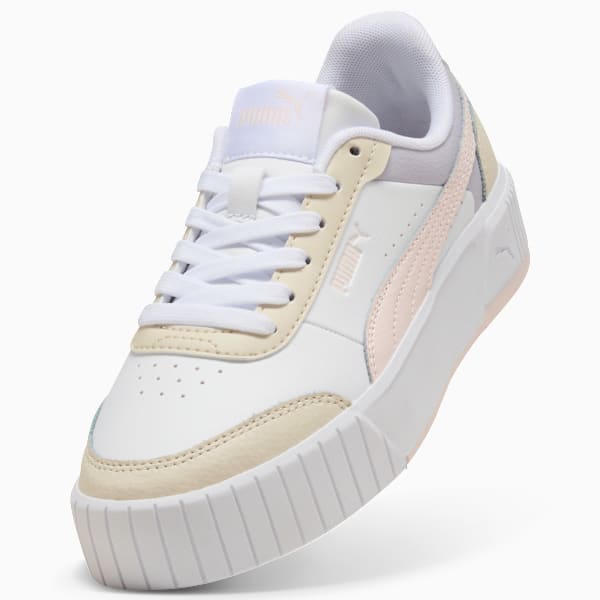 Carina Mia Jr Sneakers Youth, PUMA White-Jasmine Flower-Alpine Snow, extralarge