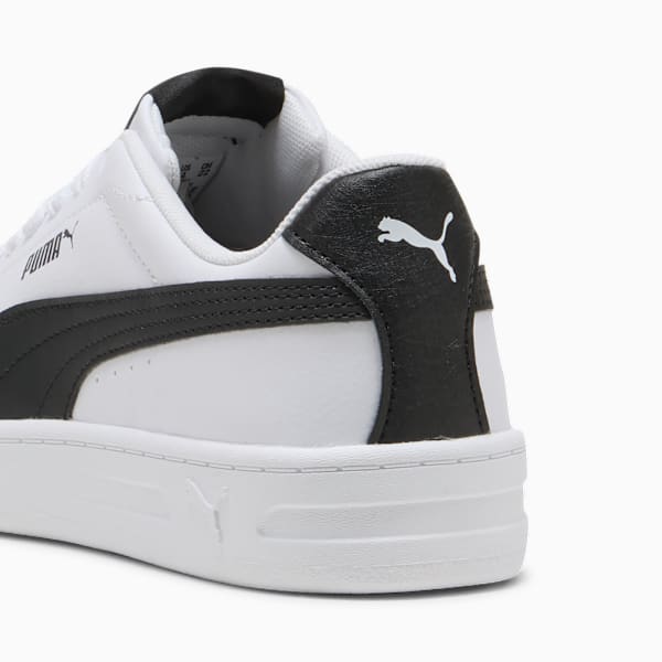 Court Classic Clean Sneakers Youth, PUMA White-PUMA Black, extralarge