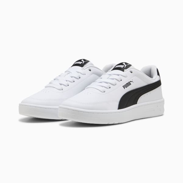 Court Classic Clean Sneakers Youth, PUMA White-PUMA Black, extralarge