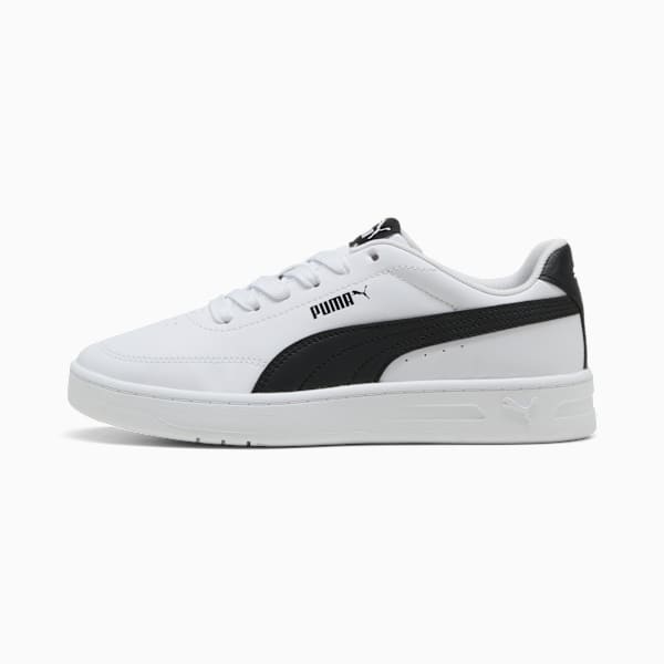 Court Classic Clean Sneakers Youth, PUMA White-PUMA Black, extralarge