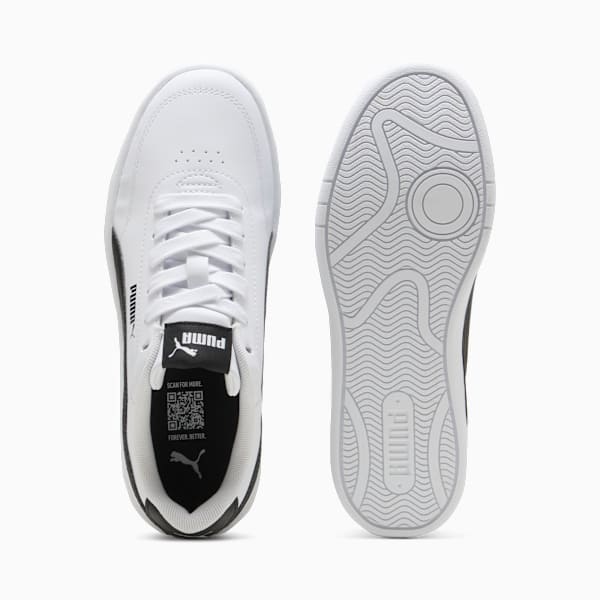 Court Classic Clean Sneakers Youth, PUMA White-PUMA Black, extralarge