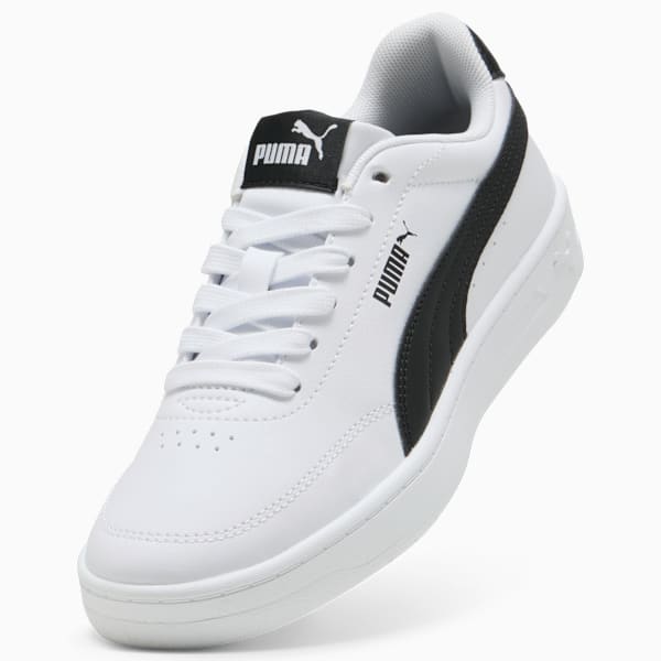 Court Classic Clean Sneakers Youth, PUMA White-PUMA Black, extralarge